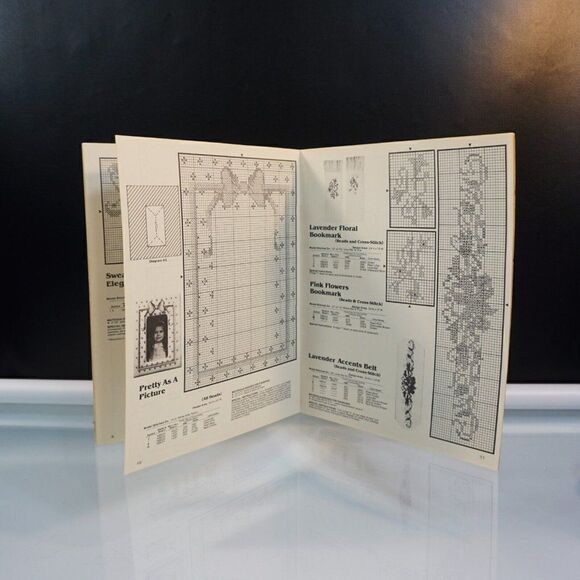 Beaded Treasures Cross Stitch Patterns Vintage 1984 Craft Library - Picture 10 of 12